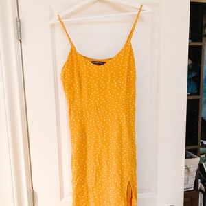 Abercrombie & Fitch yellow polkadot dress